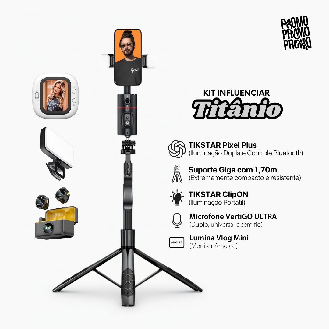KIT INFLUENCIAR - Titânio