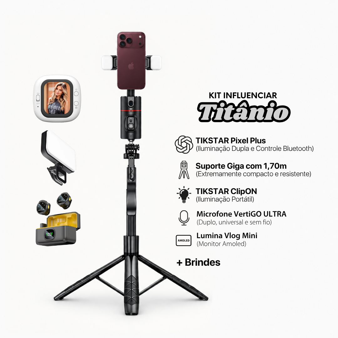 KIT INFLUENCIAR - Titânio