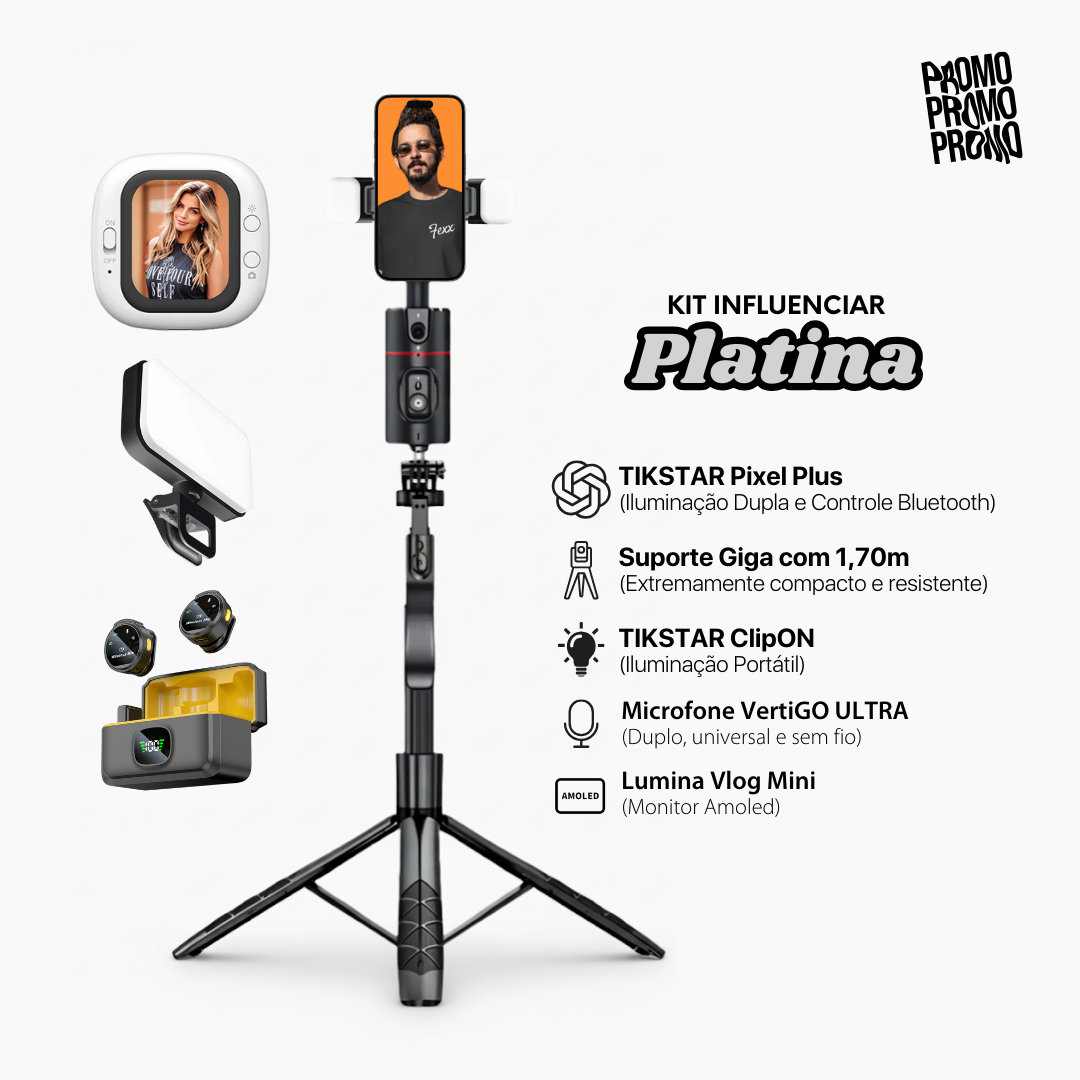 KIT INFLUENCIAR - Titânio