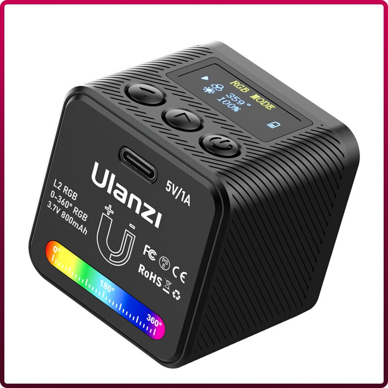 Luz de Vídeo COB RGB Mini  Para Cenários de Vídeo 360°