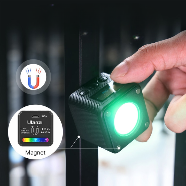 Luz de Vídeo COB RGB Mini  Para Cenários de Vídeo 360°